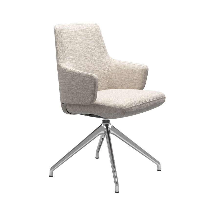 Stressless VANILLA (L) Spisestol med armlene i Hvit
