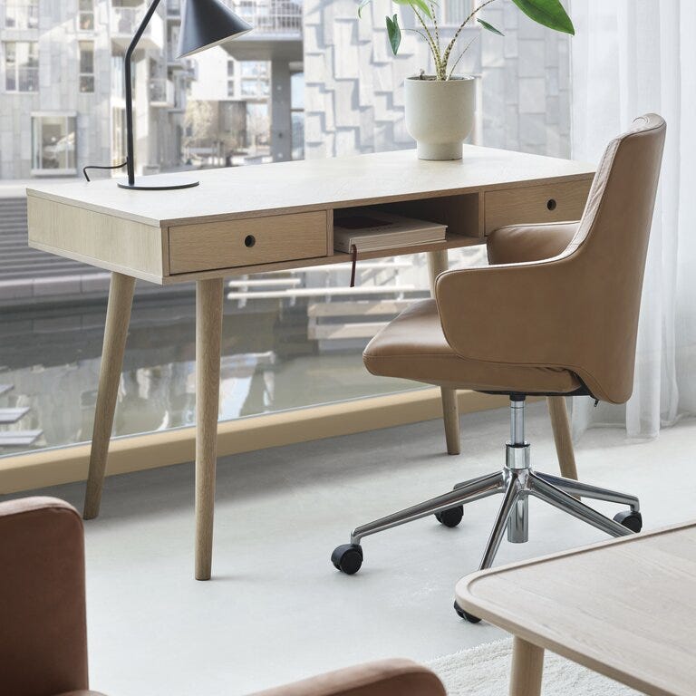 Stressless VANILLA (L) Kontorstol Lav i Brun