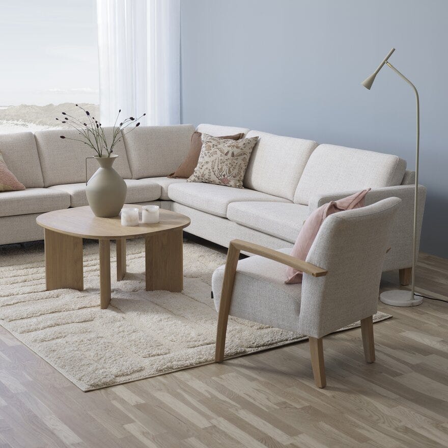 Formfin UNO Hvilestol i Beige/natur