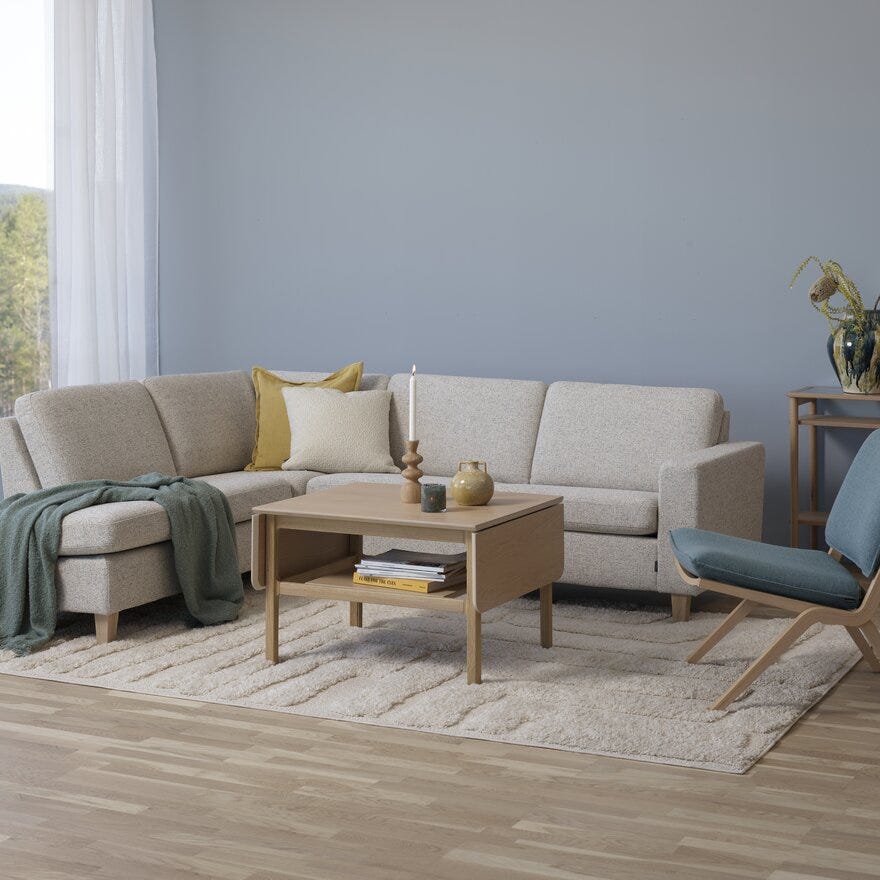 Formfin FREE LUX Hjørnesofa i Beige/natur