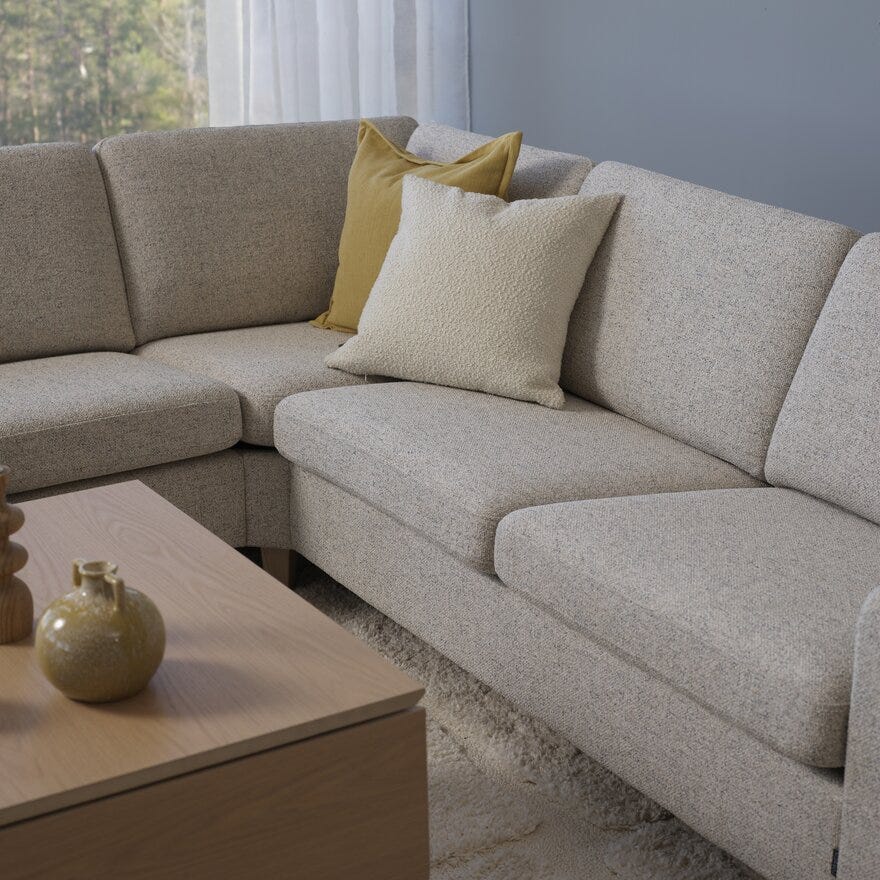 Formfin FREE LUX Hjørnesofa i Beige/natur