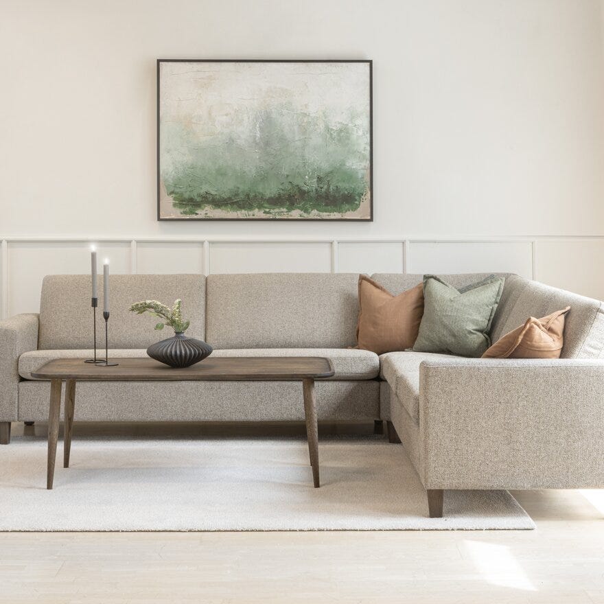 Formfin FREE LUX Hjørnesofa i Beige/natur
