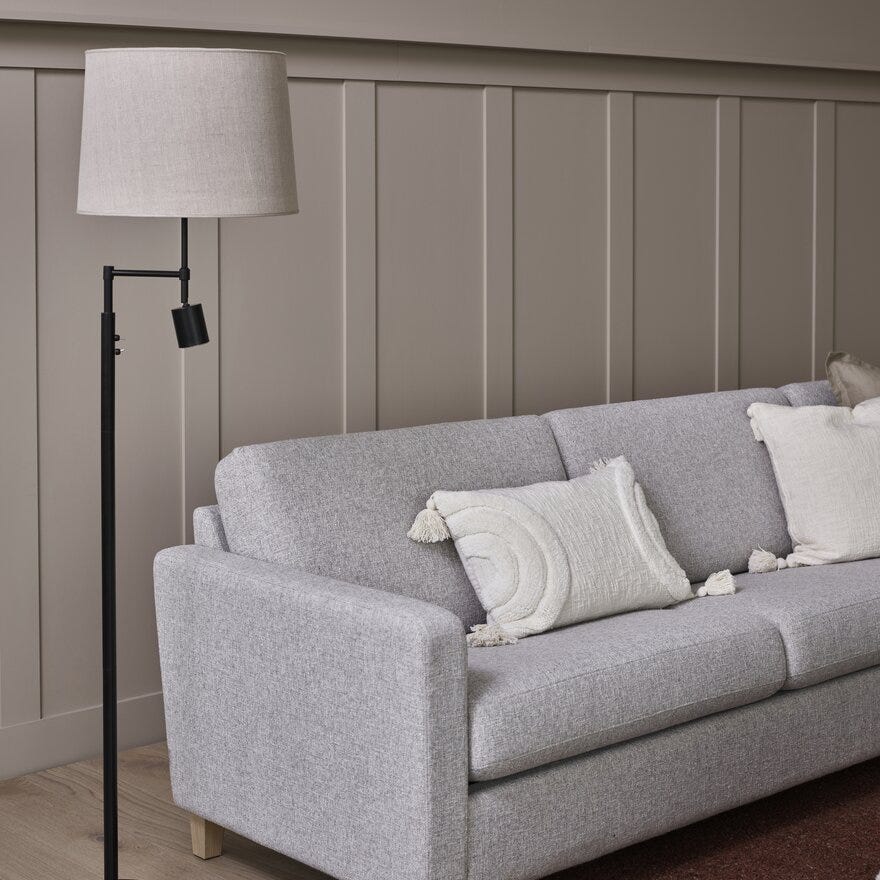 Pr Home SOFIA Lampeskjerm Ø35 cm i Beige/natur