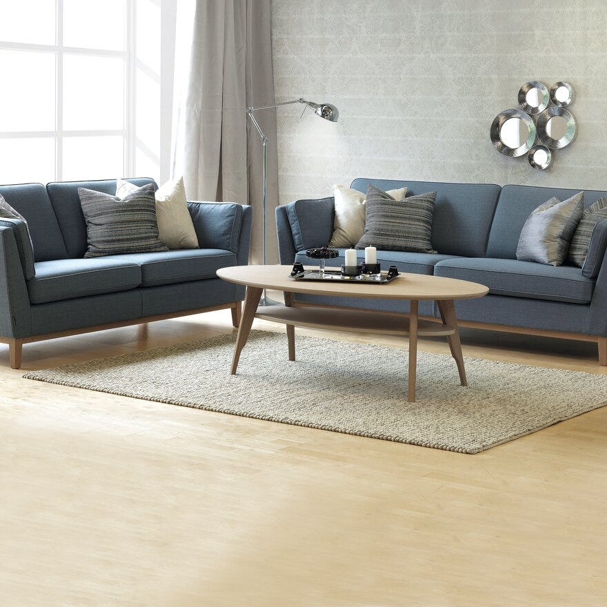 Kleppe PORTO Sofabord 75x135 cm i Beige/natur