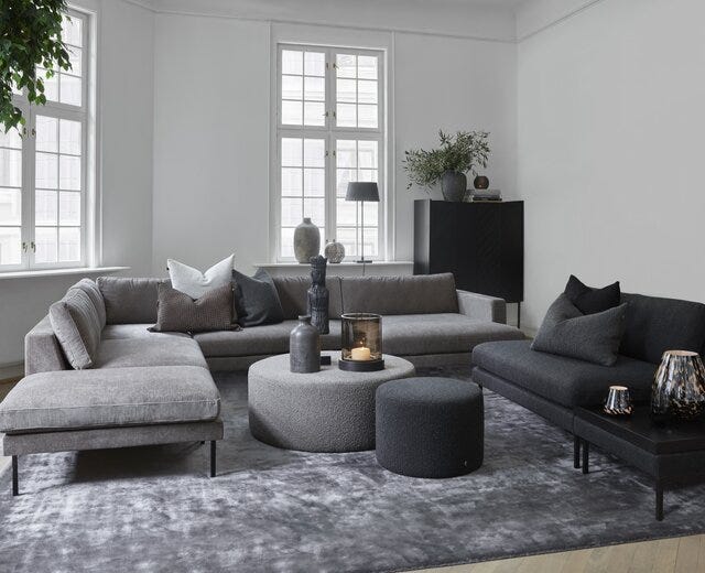 Signature Collection By Halvor Bakke SIGNATURE 210 Hjørnesofa i Grå designet av Halvor Bakke