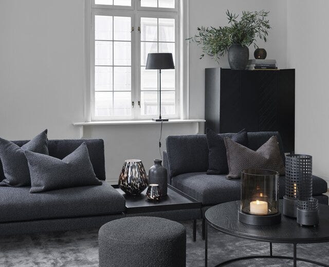 Signature Collection By Halvor Bakke SIGNATURE 210 2 seter modul i Grå designet av Halvor Bakke