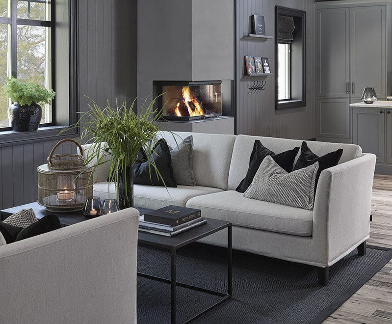 Signature Collection By Halvor Bakke SIGNATURE 650 3 seter i Beige/natur designet av Halvor Bakke