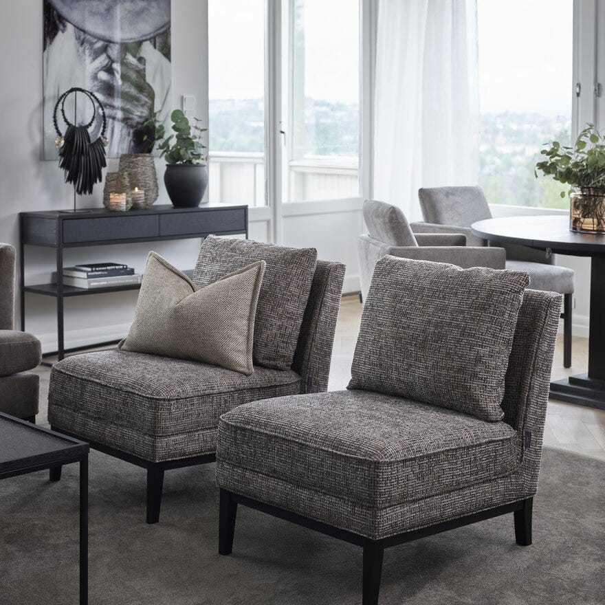 Signature Collection By Halvor Bakke SIGNATURE 910 Loungestol i Beige/natur designet av Halvor Bakke