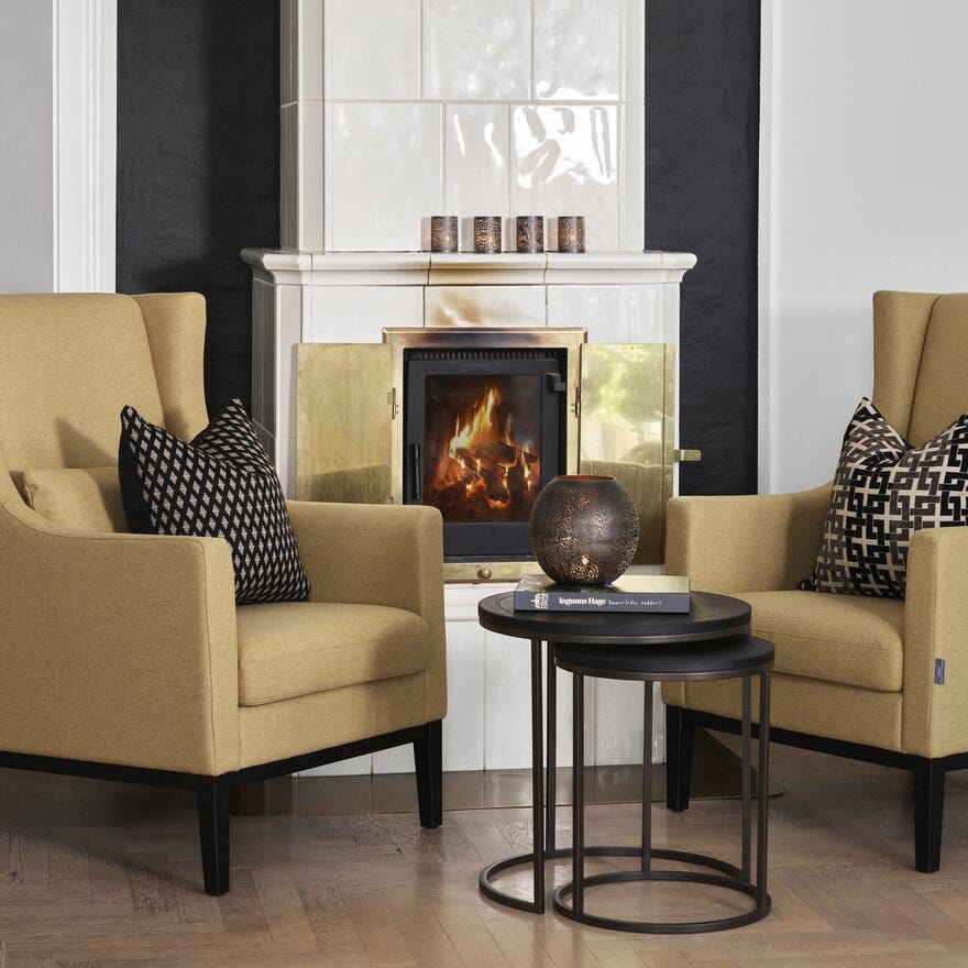 Halvor Bakke SORRENTO Sidebord sett Ø50 cm i Svart designet av Halvor Bakke