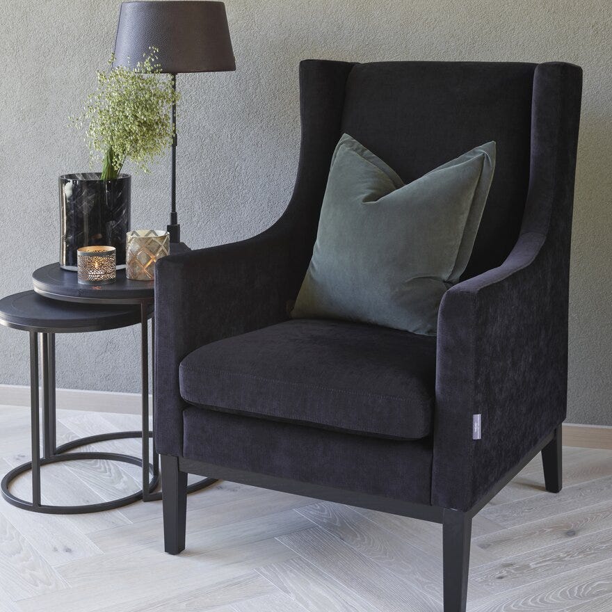 Halvor Bakke SORRENTO Sidebord sett Ø50 cm i Svart designet av Halvor Bakke
