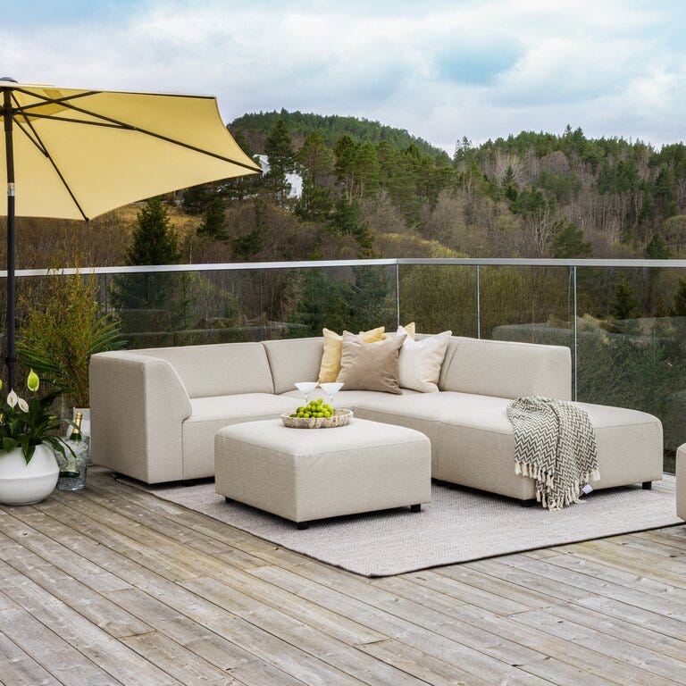 Formfin SONE Hjørnesofa i Beige/natur