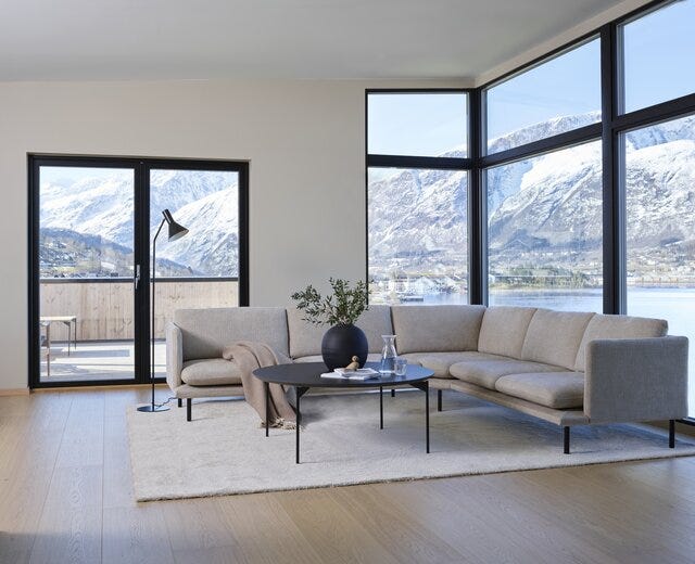 Formfin VITA Hjørnesofa i Beige/natur