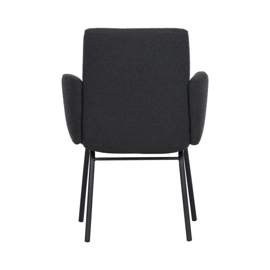 COMFY Spisestol med armlene i Svart