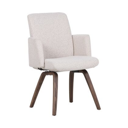 COMFY Spisestol med armlene i Beige/natur