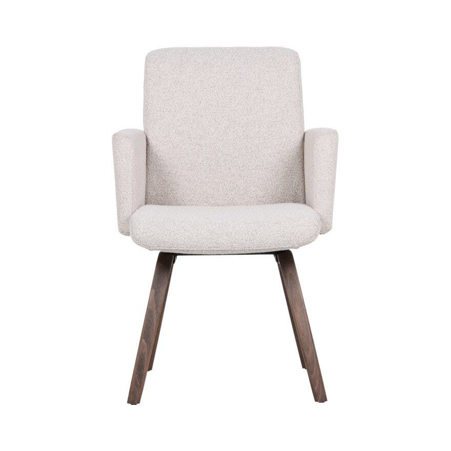 COMFY Spisestol med armlene i Beige/natur