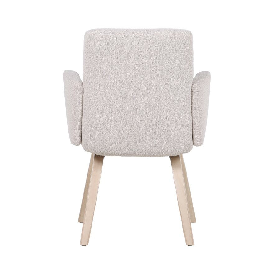 COMFY Spisestol med armlene i Beige/natur