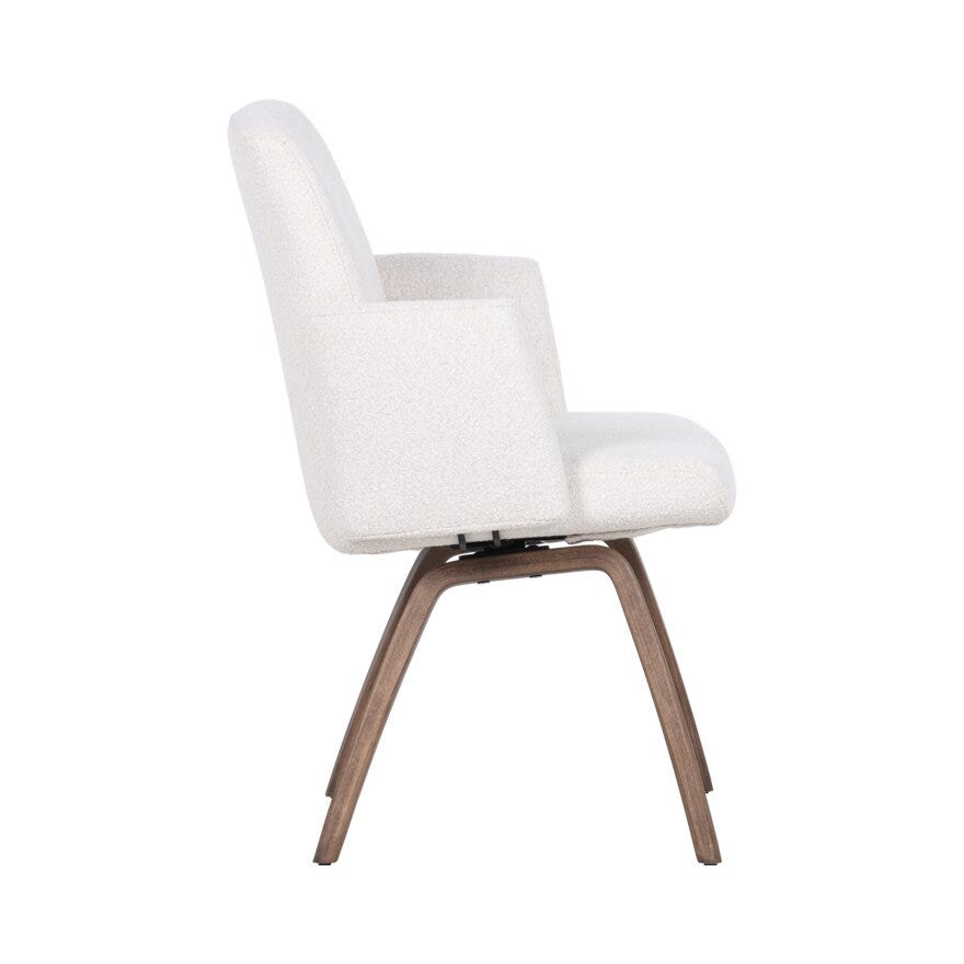 COMFY Spisestol med armlene i Beige/natur