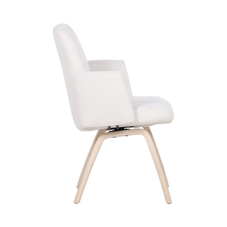 COMFY Spisestol med armlene i Beige/natur