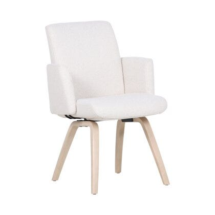 COMFY Spisestol med armlene i Beige/natur