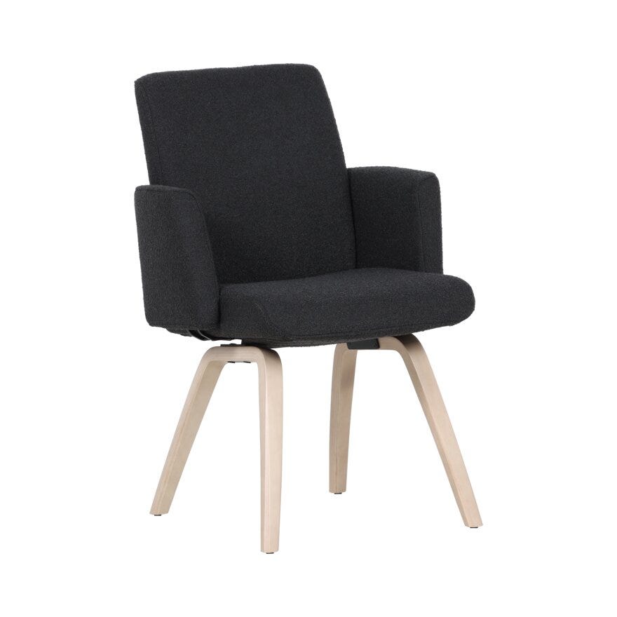 COMFY Spisestol med armlene i Grå