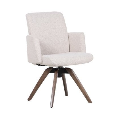COMFY Spisestol med armlene i Beige/natur