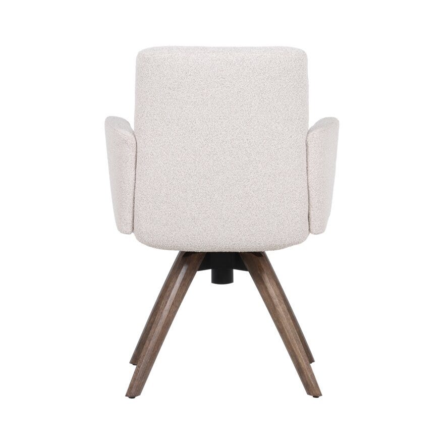 COMFY Spisestol med armlene i Beige/natur