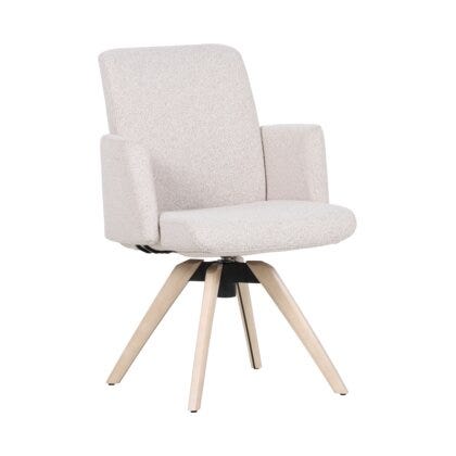 COMFY Spisestol med armlene i Beige/natur