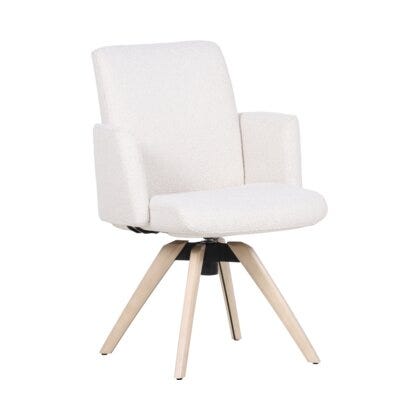 COMFY Spisestol med armlene i Beige/natur