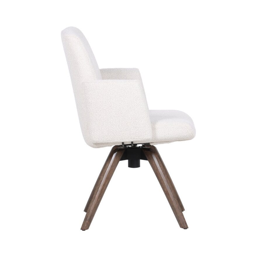 COMFY Spisestol med armlene i Beige/natur