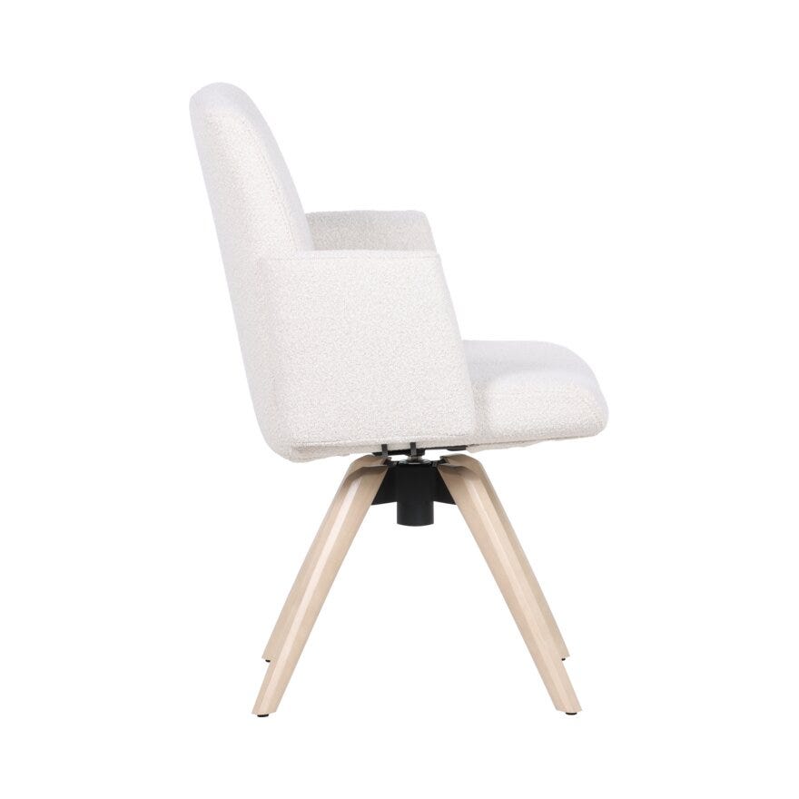 COMFY Spisestol med armlene i Beige/natur