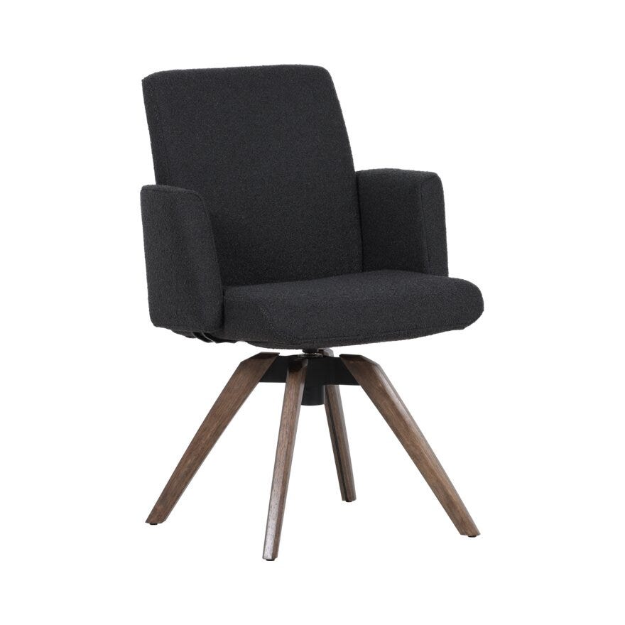 COMFY Spisestol med armlene i Grå