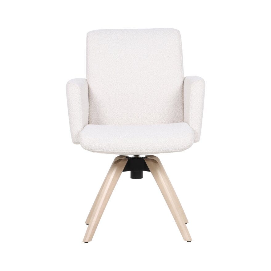 COMFY Spisestol med armlene i Beige/natur