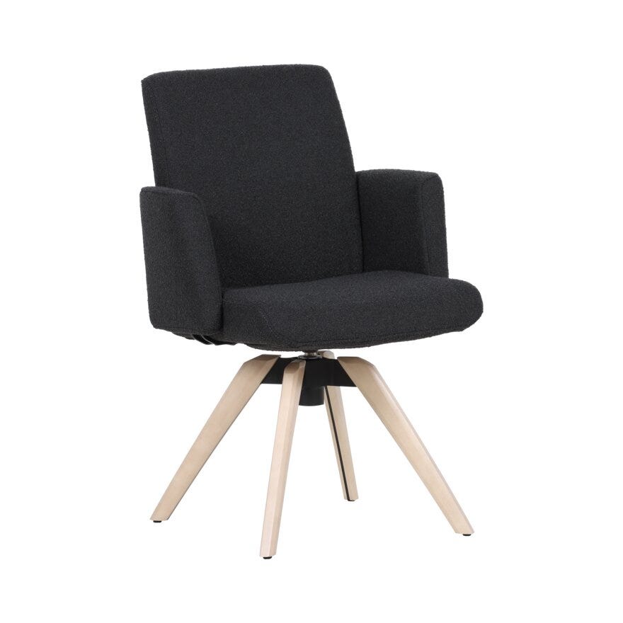 COMFY Spisestol med armlene i Grå