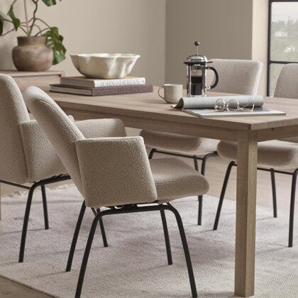 Comfy spisestol med armlene