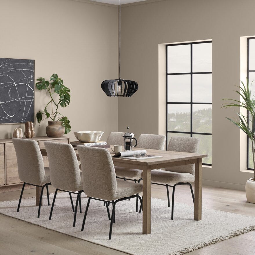 COMFY Spisestol i Beige/natur