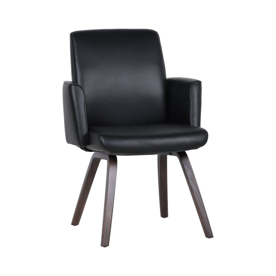 COMFY Spisestol med armlene i Svart