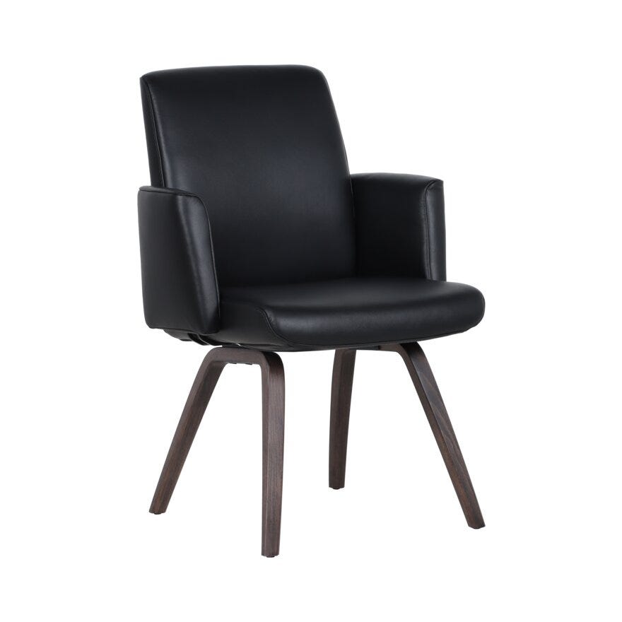 COMFY Spisestol med armlene i Svart