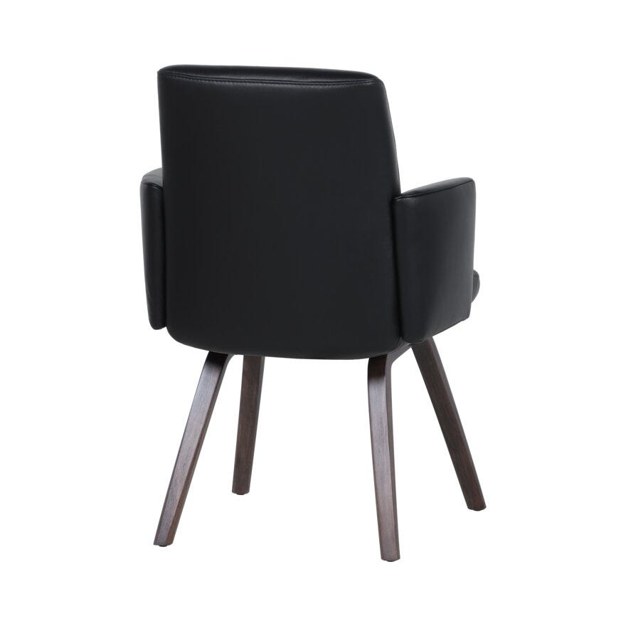 COMFY Spisestol med armlene i Svart