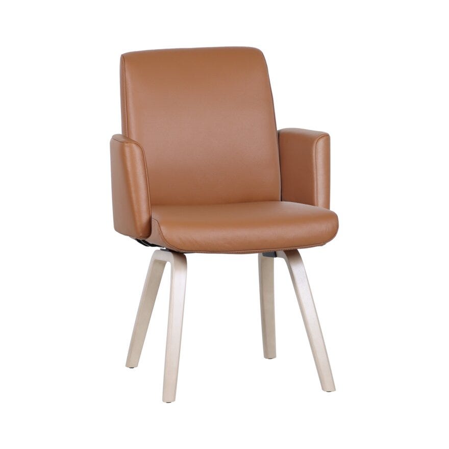 COMFY Spisestol med armlene i Brun