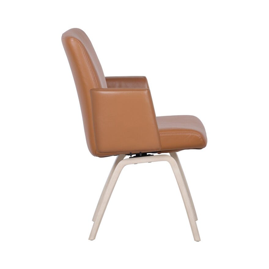 COMFY Spisestol med armlene i Brun