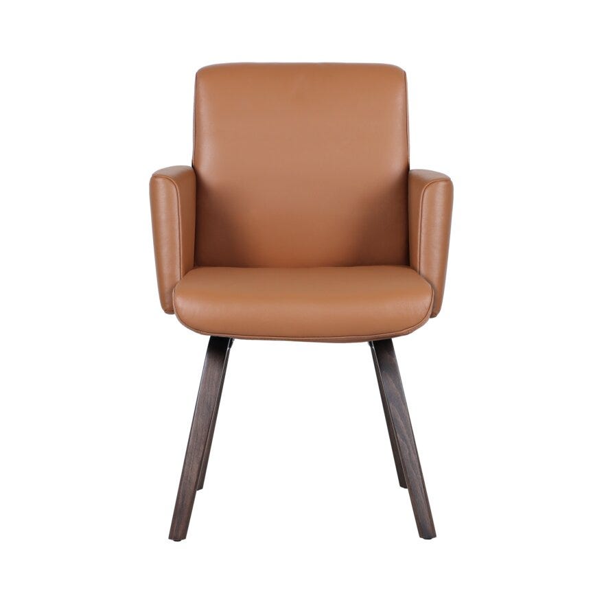COMFY Spisestol med armlene i Brun