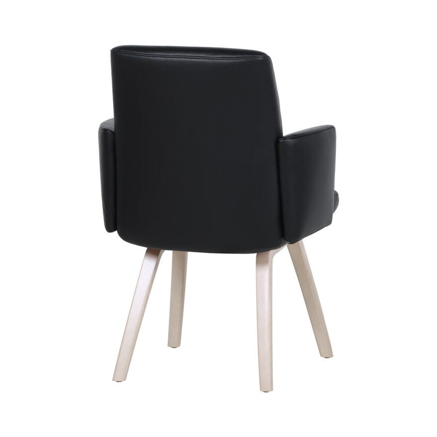 COMFY Spisestol med armlene i Svart