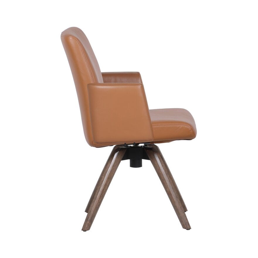 COMFY Spisestol med armlene i Brun