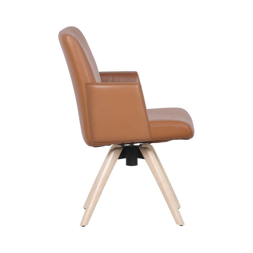 COMFY Spisestol med armlene i Brun