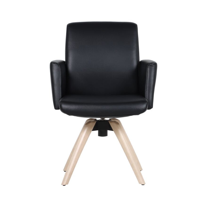 COMFY Spisestol med armlene i Svart