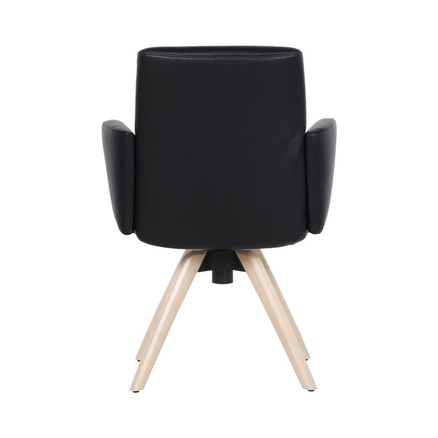 COMFY Spisestol med armlene i Svart