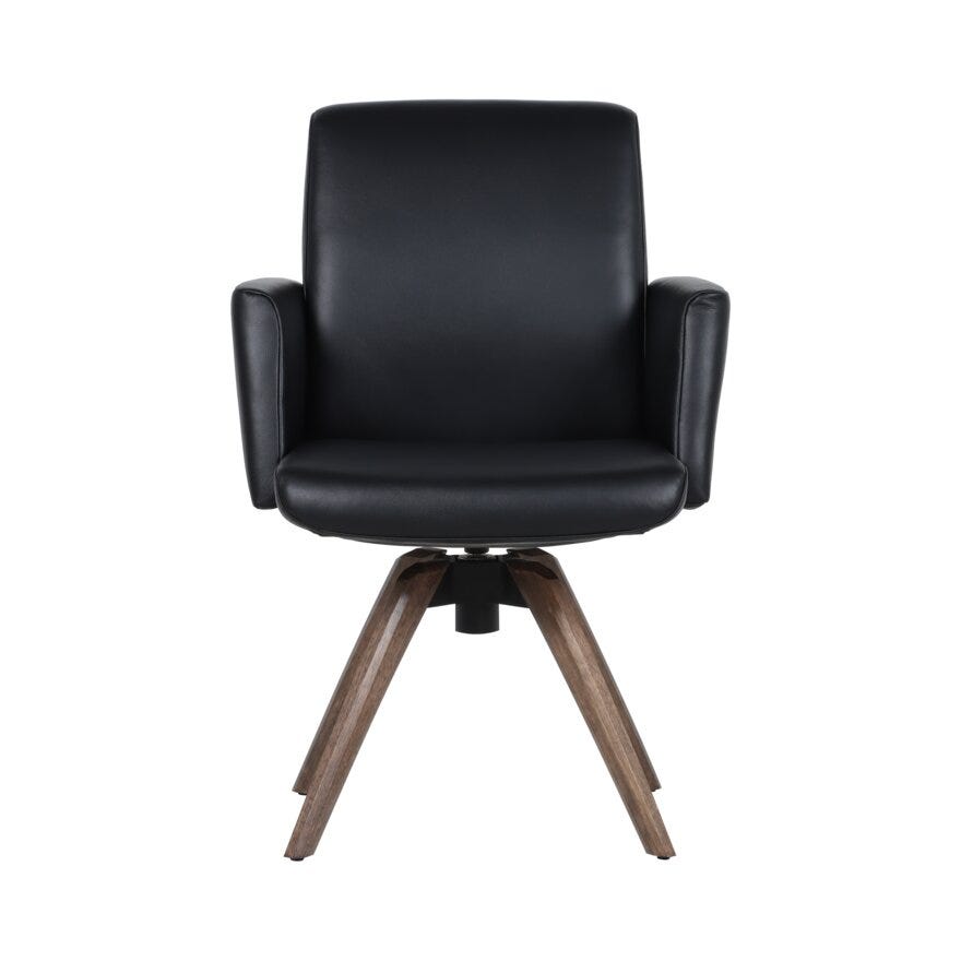 COMFY Spisestol med armlene i Svart
