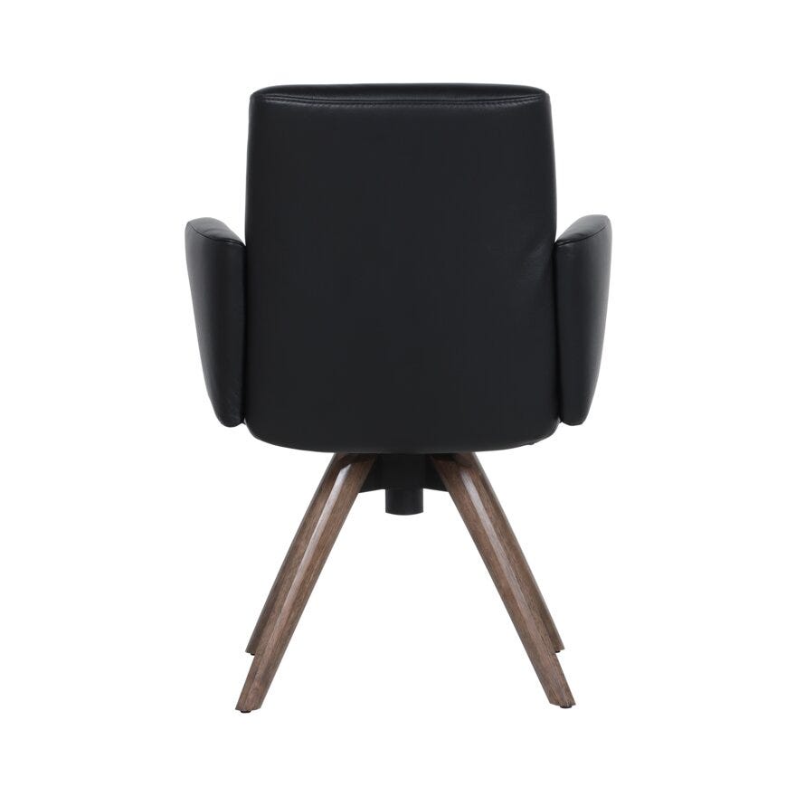 COMFY Spisestol med armlene i Svart