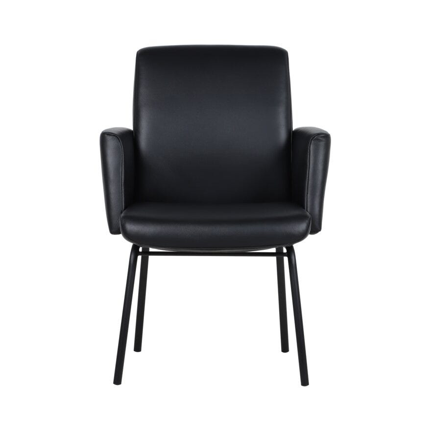 COMFY Spisestol med armlene i Svart
