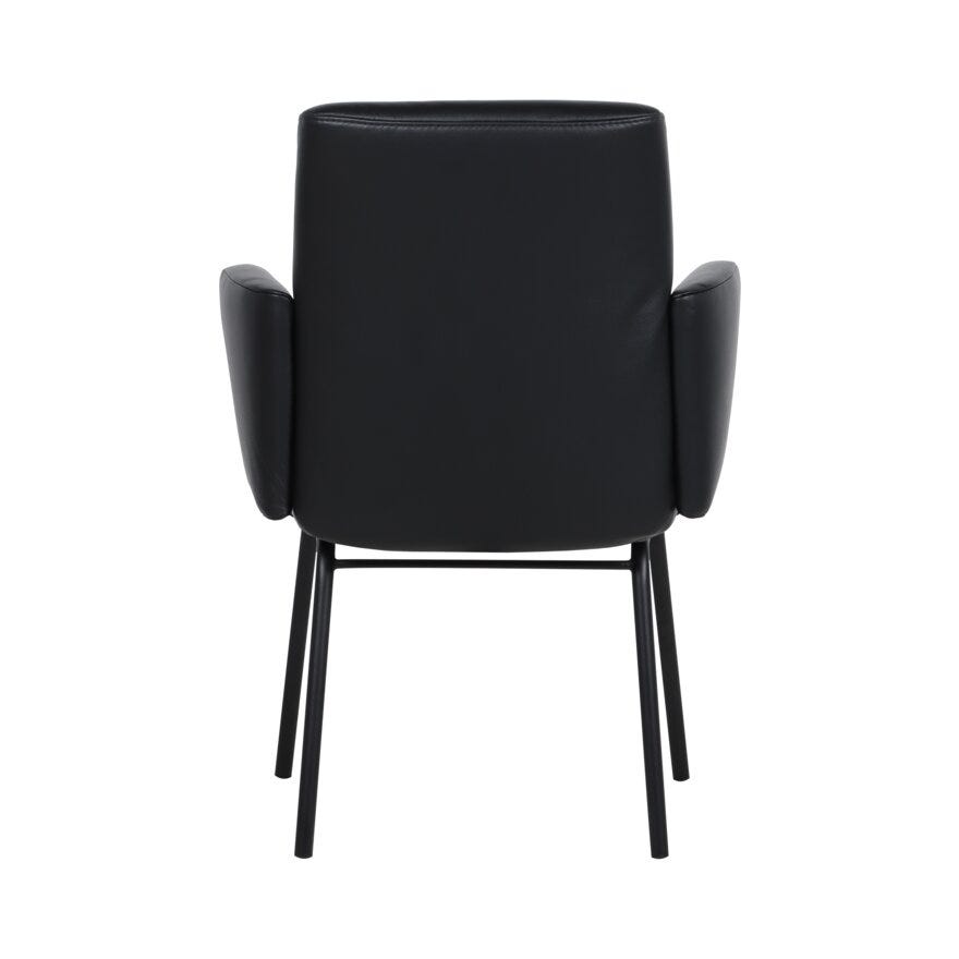 COMFY Spisestol med armlene i Svart